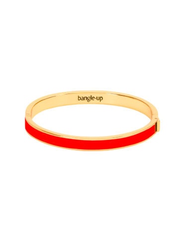 Bracelet bangle rouge tangerine