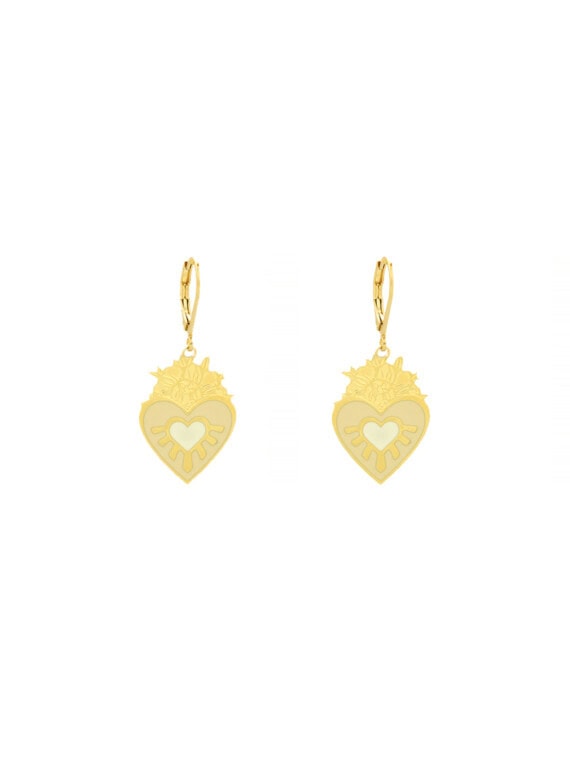 Petites boucles d'oreilles FRIDA IVOIRE