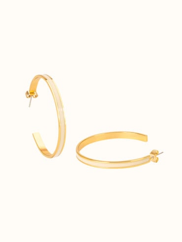 Créoles bangle sable