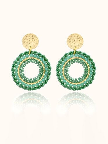 Boucles d'oreilles atacama vert d'eau