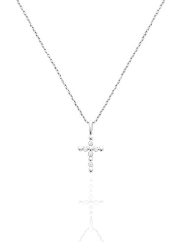 Collier croix argent allegra