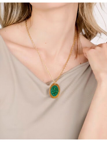 Collier Isabella Vert émeraude