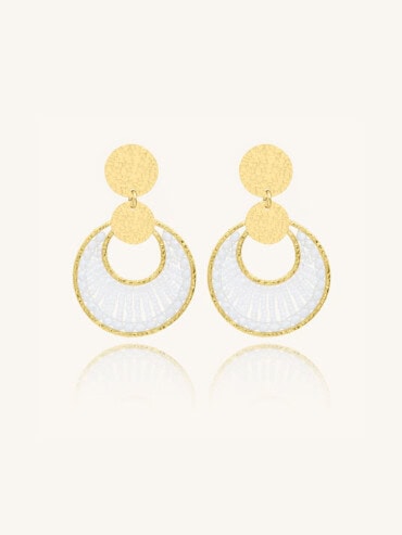 Boucles mini luna blanc